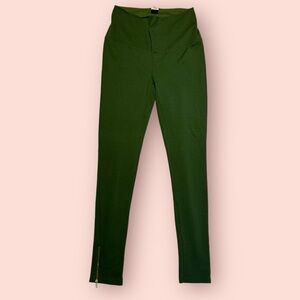 IMAN Global Chic Ponte Zip Ankle Legging- Medium, Long/Tall length